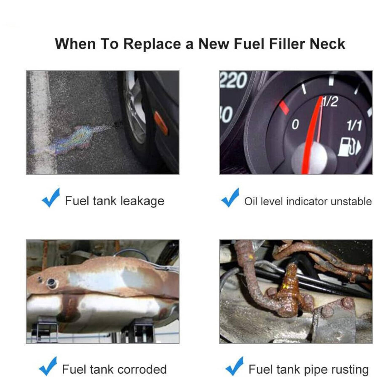 Solidspare Fuel Tank Filler Neck Pipe For Ford F-350 F-450 F-550 Super Duty Turbo Diesel