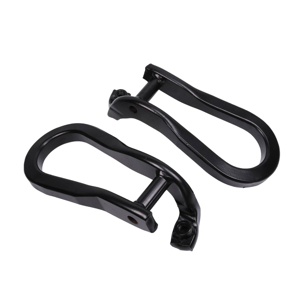Solidspare Pair Black Tow Hooks Kit 84072464 For 2015-2019 Silverado Sierra 2500HD & 3500HD