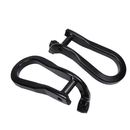 Solidspare Pair Black Tow Hooks Kit 84072464 For 2015-2019 Silverado Sierra 2500HD & 3500HD