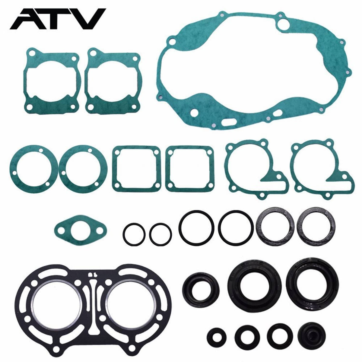 Solidspare Engine Gasket Set With Oil Seals Kit For 1987-2006 Yamaha Banshee YFZ350