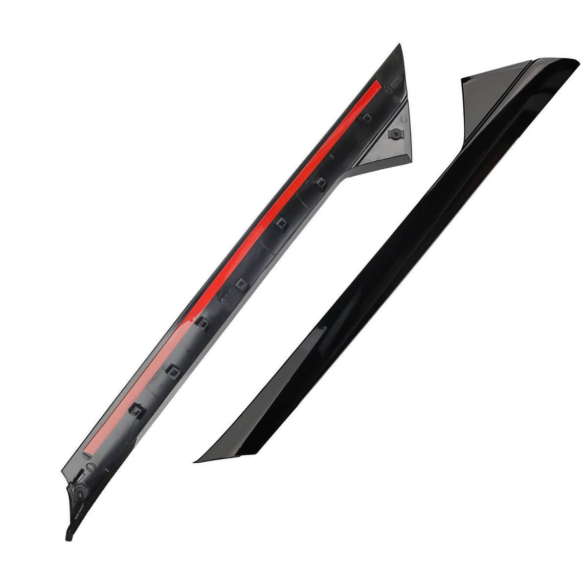Solidspare Set For 2011-2019 Ford Explorer Left Right Side Windshield A-Pillar Molding Trim