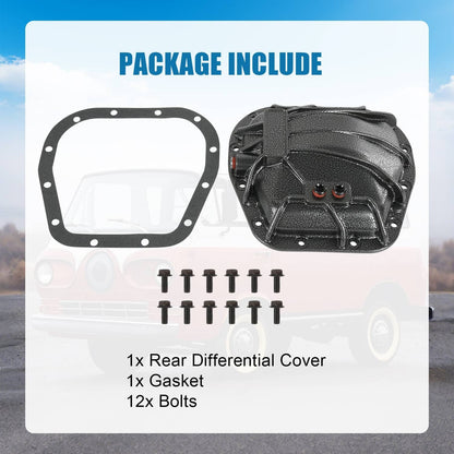 Solidspare 10023539 Differential Cover Fit For Ford 9.75" Rear Nodular Iron 12 Bolt Hole