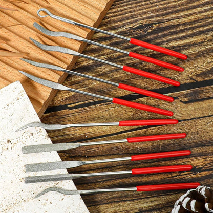 Solid Spare 20x Diamond Needle File Set for Metal Glass Stone Wood Jewelry Carving Polishing
