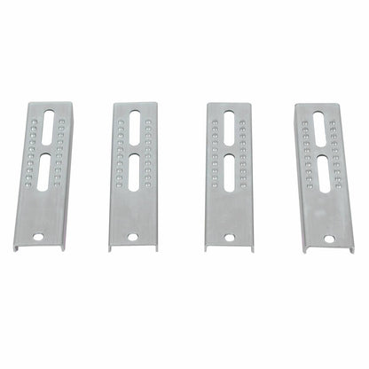 Solidspare 8PCS 10" Galvanized Swivel  Boat Trailer Vertical Bunk Board Brackets Bolster