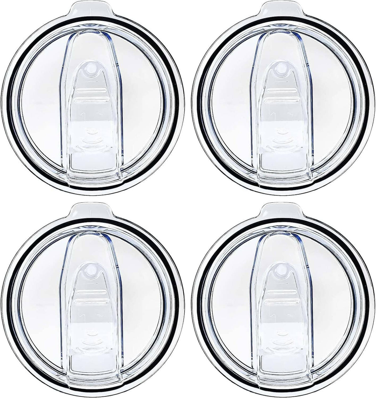 Solid Spare 4Pcs Replacement Splash Spill Proof Lids for 20oz Stainless Steel Skinny Tumbler