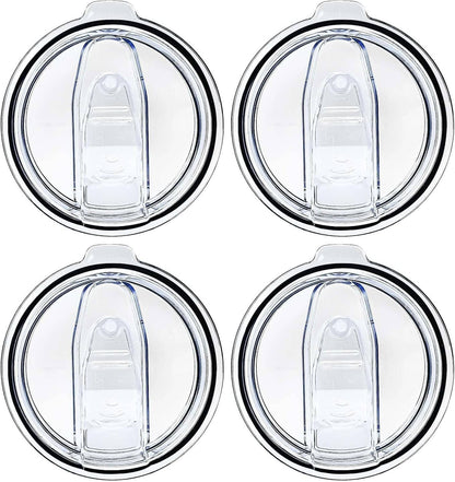 Solid Spare 4Pcs Replacement Splash Spill Proof Lids for 20oz Stainless Steel Skinny Tumbler