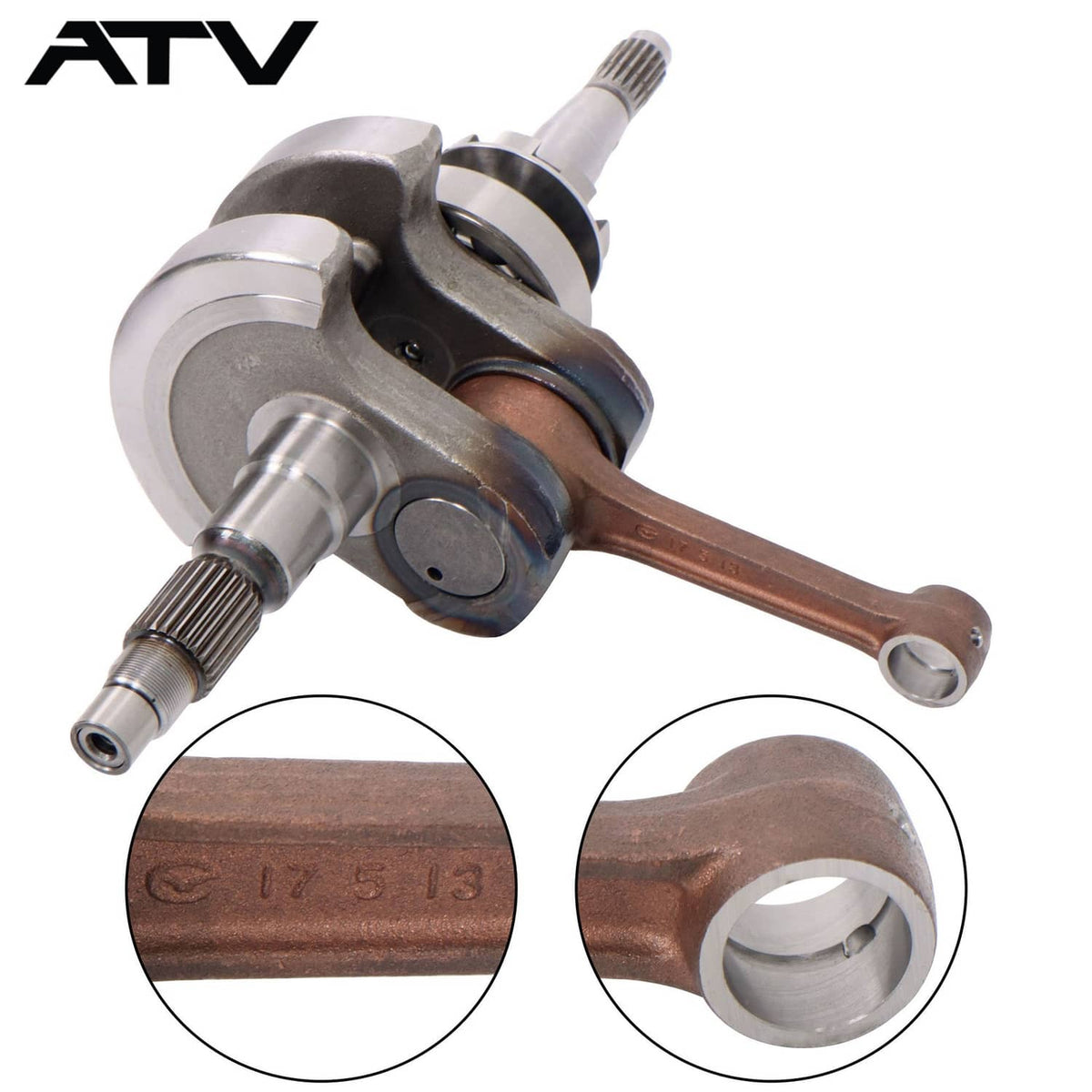 Solidspare Crankshaft Crank For Hisun550 Taper Ratio 1:5 w/Connecting Rod P015000132000100