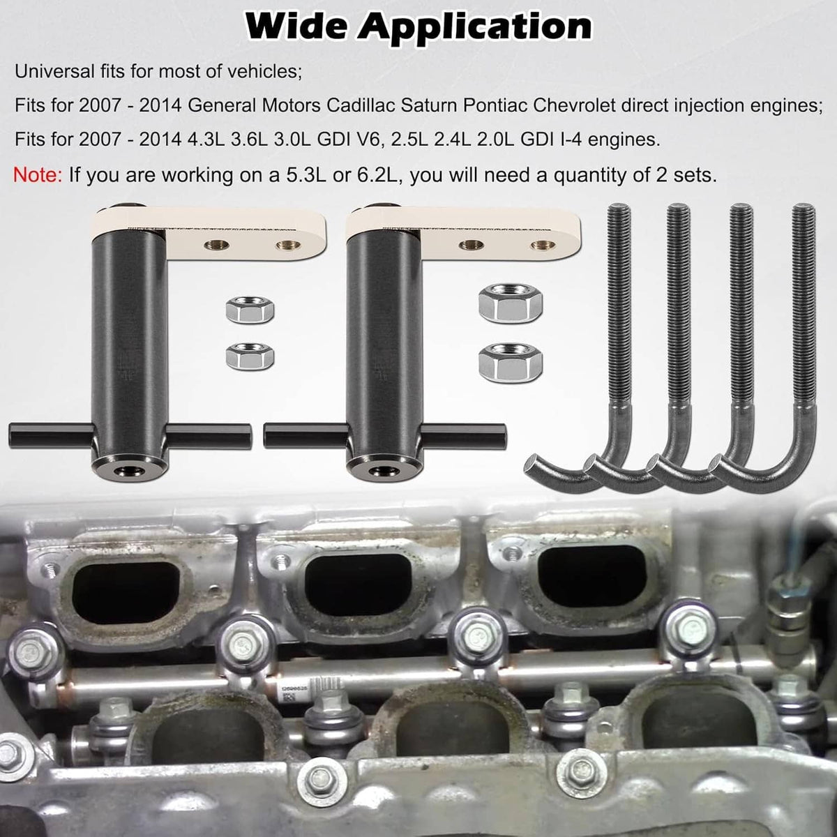 Solidspare 6706 Fuel Injector Rail Assembly Remover Tool EN-49248 For Chevy GMC Cadillac GM