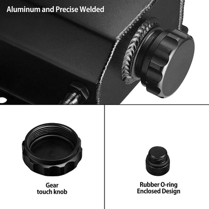Solidspare 1L Aluminum Radiator Coolant Overflow Bottle Recovery Water Tank Reservoir