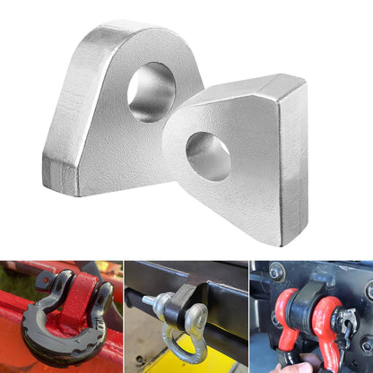 Solidspare 2Pcs Weld on Shackle Clevis Mount 1" Thick Steel Offroad Hydraulic Tractor Mount