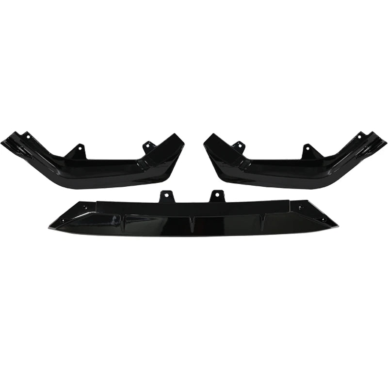 Fit 2022-2024 Honda Civic LX EX Si Gloss Black Front Bumper Lip Splitter 3PCS