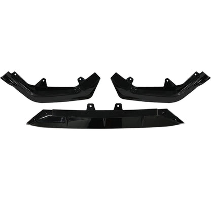 Fit 2022-2024 Honda Civic LX EX Si Gloss Black Front Bumper Lip Splitter 3PCS