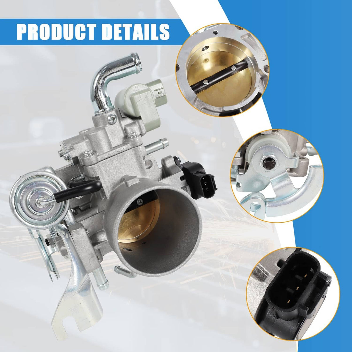 Solidspare Fuel Throttle Body Valve 22210-75210 For 1997-2004 Toyota 4Runner 2.4L 2.7L