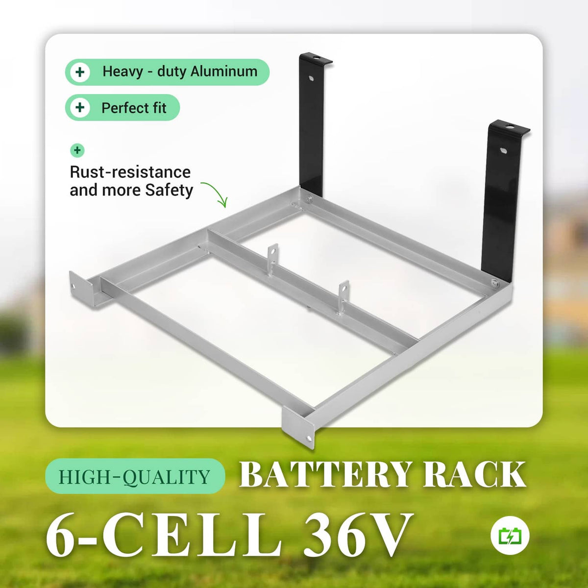 Solidspare GOLF CART 36V BATTERY TRAY ALUMINUM FOR EZGO TXT / MEDALIST 1994-2013