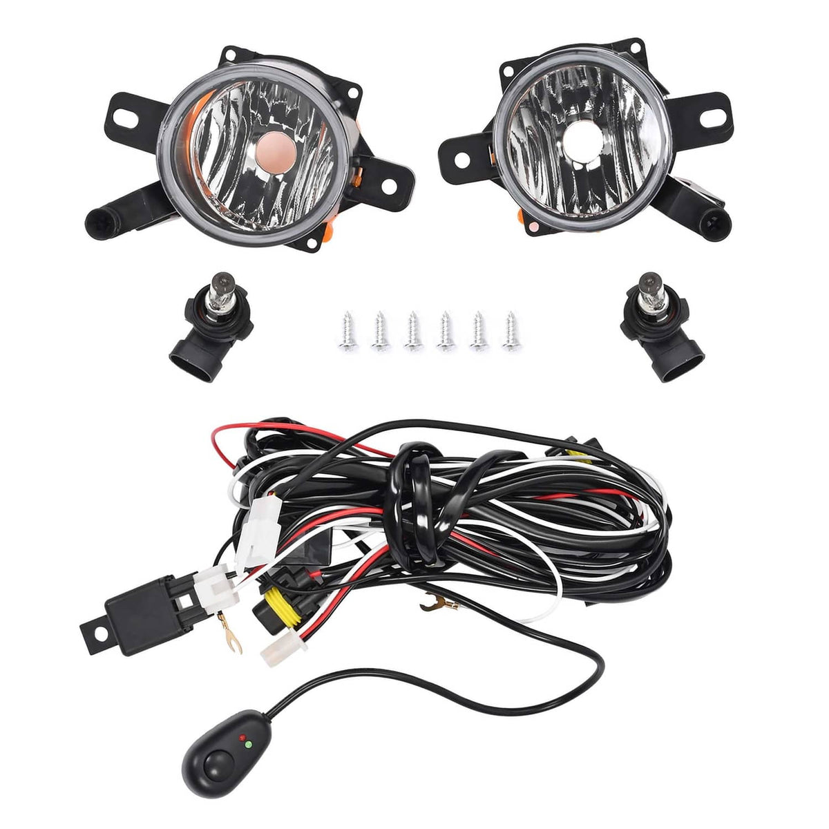 Solid Spare For Chevy Malibu 2013-2015 Clear Lens Pair Bumper Fog Light Driving Lamp LH & RH