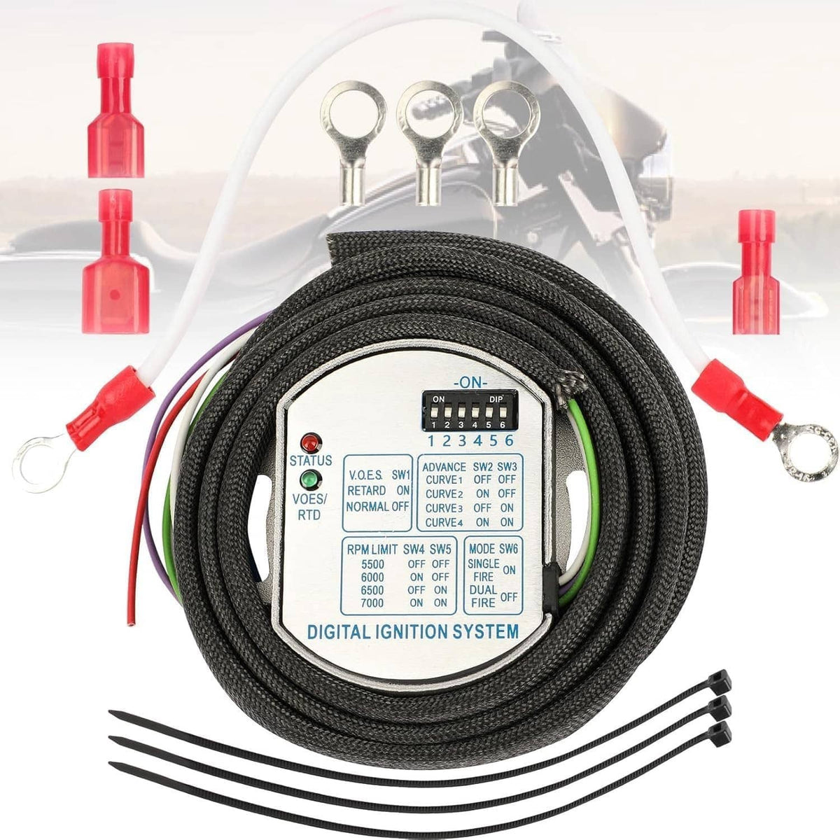 Solidspare For Harley Dyna Programmable Single Fire 53-644 Electronic Ignition Module