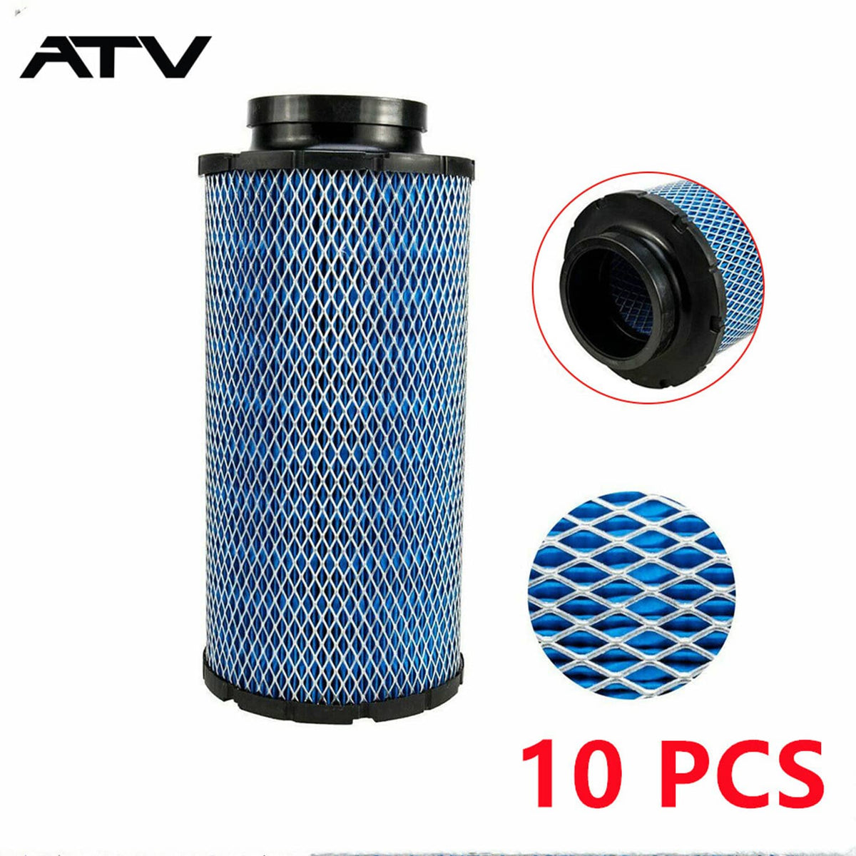 Solidspare 10 PCS Air Filter For POLARIS RZR XP 1000 XP 4 2014-2021 1240822 1240957 1241084