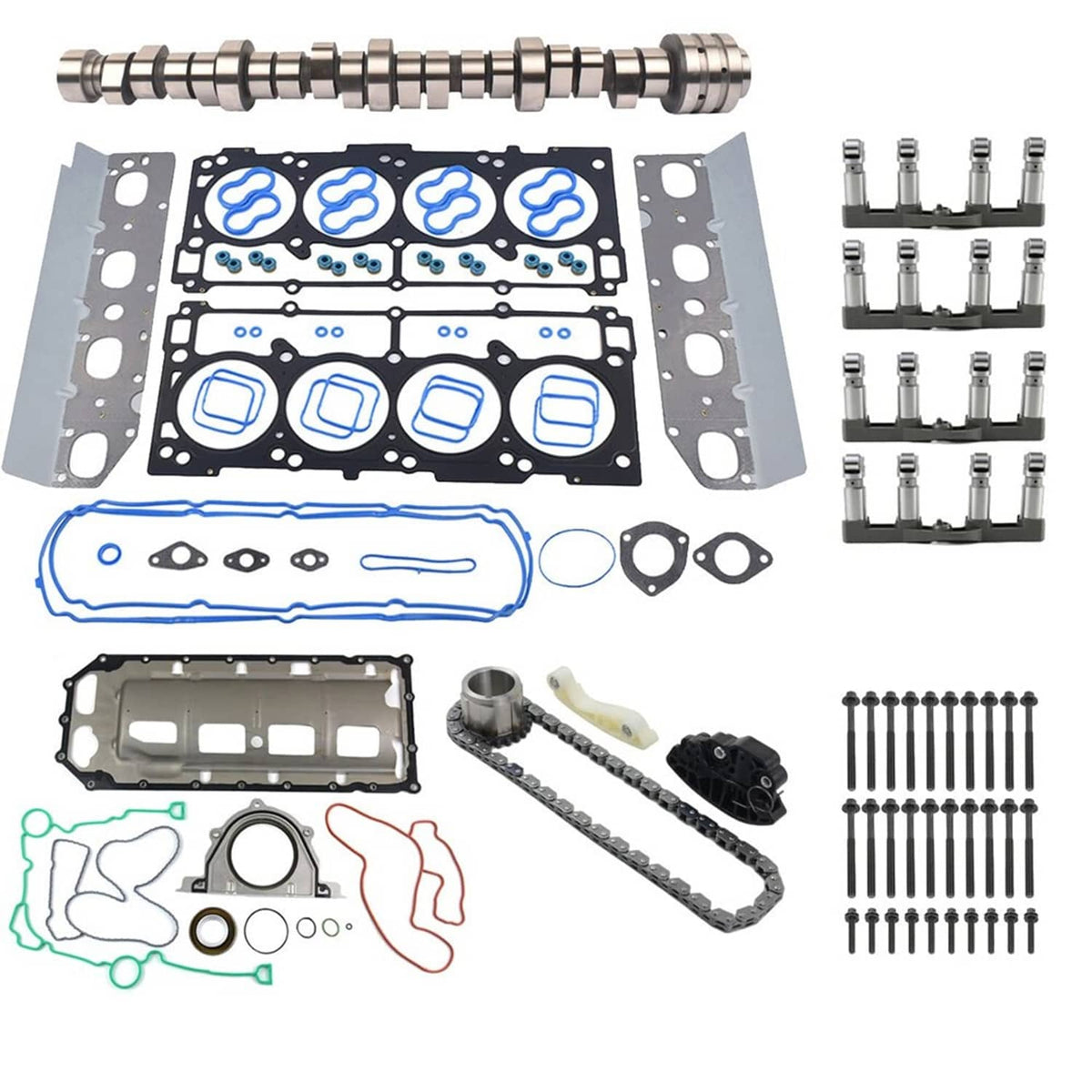 Solidspare For 2011-2015 Ram 1500 5.7L V8 Hemi MDS Lifters Timing Camshaft Pumps Kit--DM