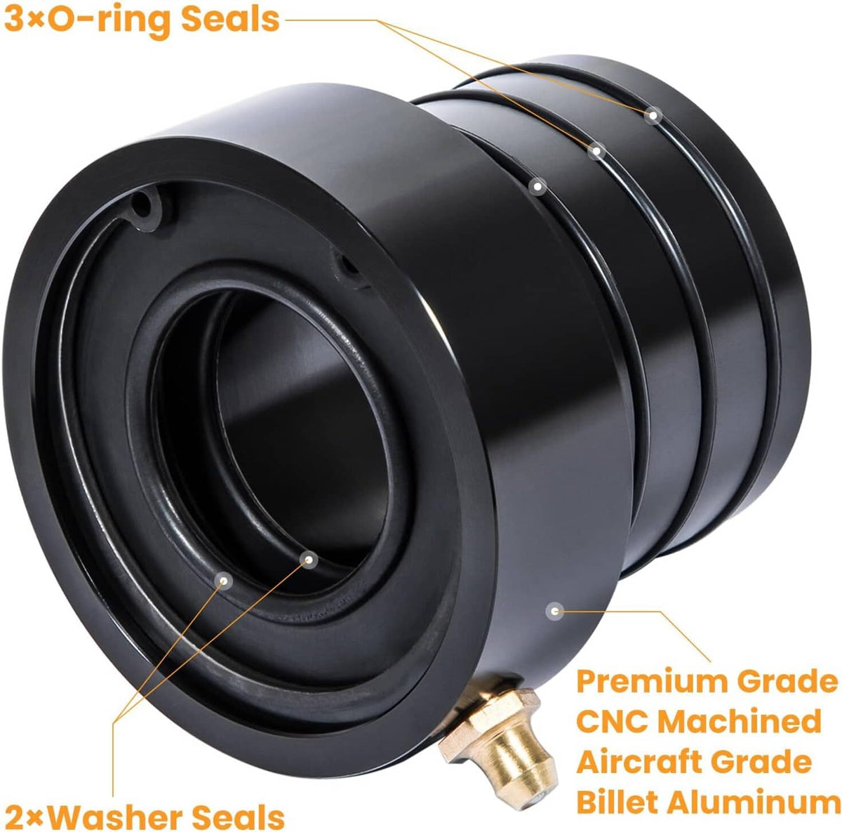 Solid Spare Black Front Inner Outer Axle Tube Seal Kit MG21103 for Jeep Wrangler YJ JK TJ