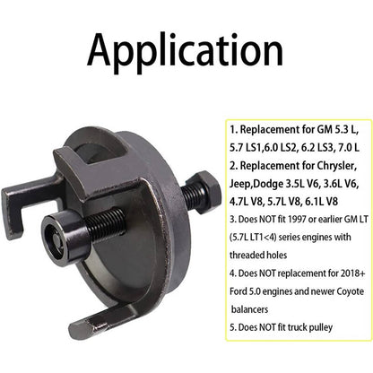 Solidspare For GM 5.3L 5.7 LS1 6.0 LS2 6.2 LS3 25264 Harmonic Balancer Puller Crank Pulley