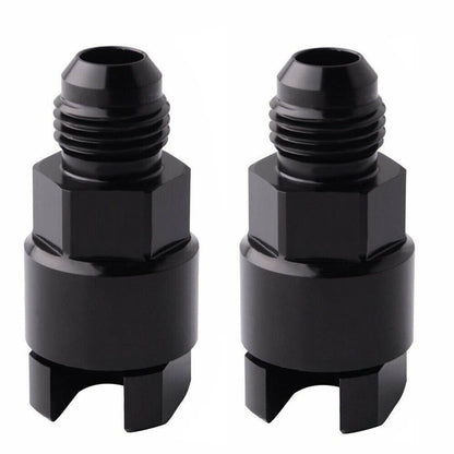 Solidspare 2Pcs 6AN AN6 Fuel Adapter Fitting to 3/8 GM Quick Connect w/Thread EFI Female LS
