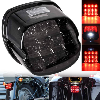 Solidspare Led Rear Tail Light Brake Smoke for Harley Touring Glide Dyna Softail Sportster