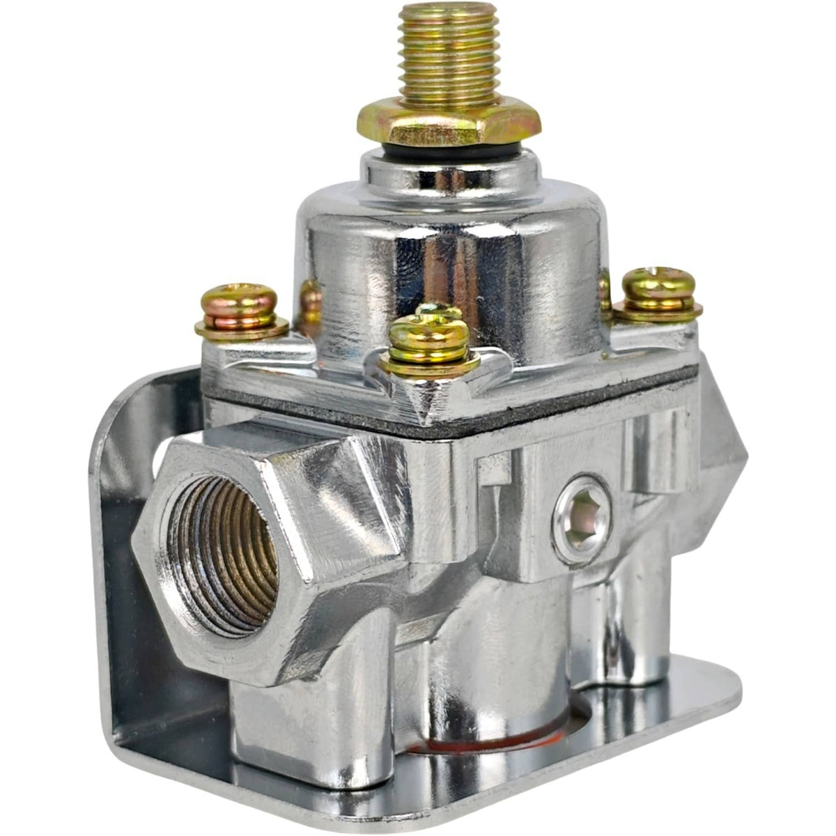 Solid Spare 12-804 Low Fuel Pressure Adjustable Regulator Gauge Kit for Holley Carburetor