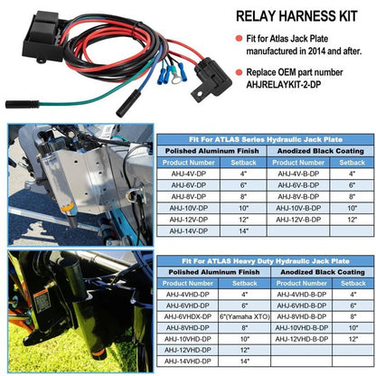 Solidspare For Atlas Replacement Marine Relay Harness Hydraulic Jack Plate AHJRELAYKIT-2-DP