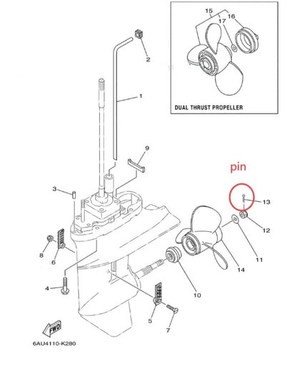 Solid Spare Yamaha Lower Unit Seal Kit 93101-17054 90430-08003 8HP 9.9HP 4-Strokes Outboard