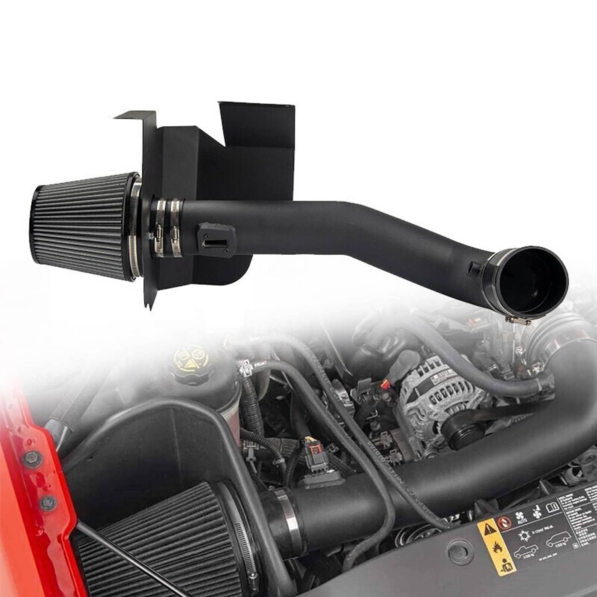Solidspare Cold Air Intake Kit w/ Filter for 2014-2019 Chevy Silverado GMC 1500 5.3/6.2L V8