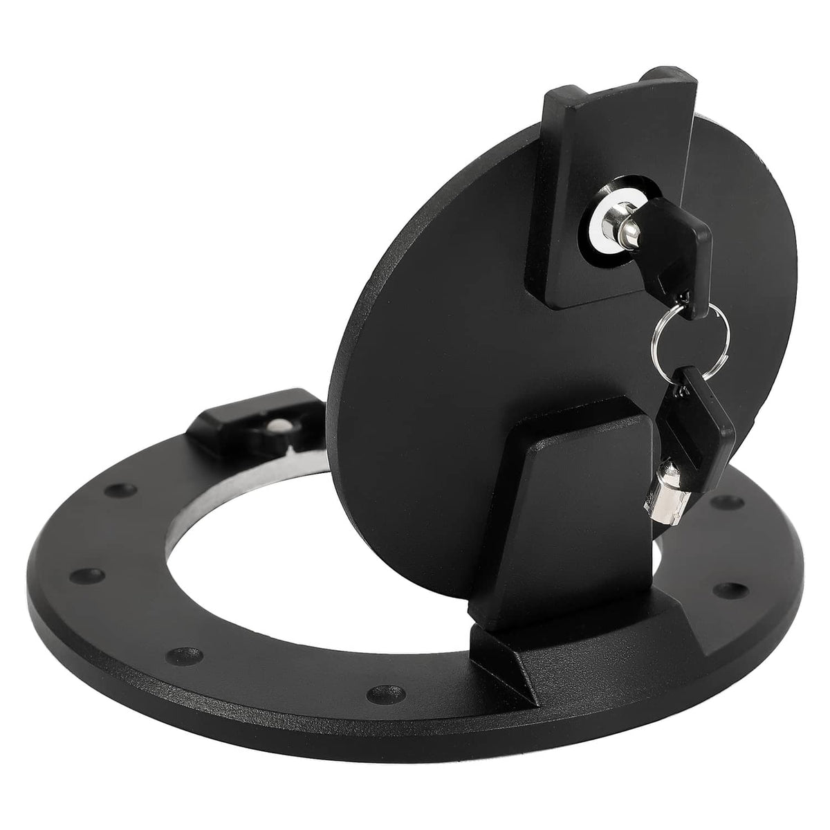 Solid Spare For Hummer H2 2003-2009 Locking Fuel Door Gas Tank Cap Cover ALUMINUM Black New
