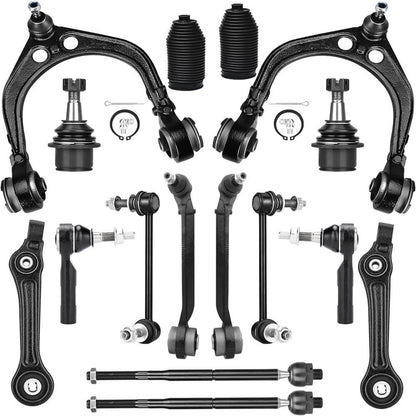 Solidspare 16Pcs Suspension Front Control Arm Kit for 2011-19 Dodge Charger Challenger 300