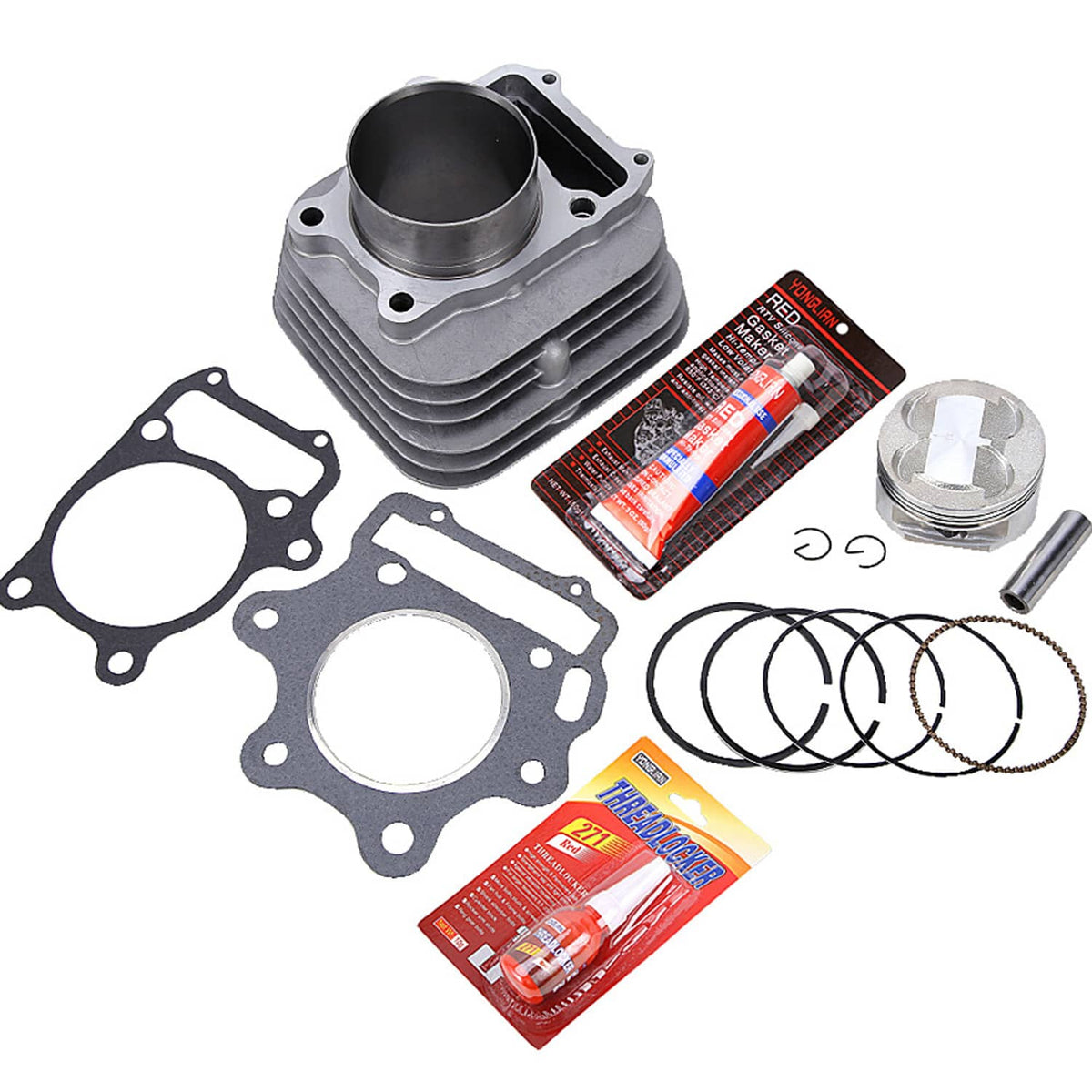 Solidspare For 1993-2008 Honda TRX300EX Top End Rebuild Kit Cylinder Piston Gaskets 80mm