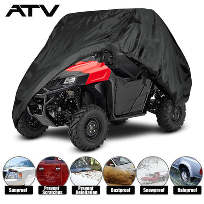 Solidspare Utility Vehicle Cover Storage For Honda Pioneer 500 700 700-4 Deluxe Black 300D