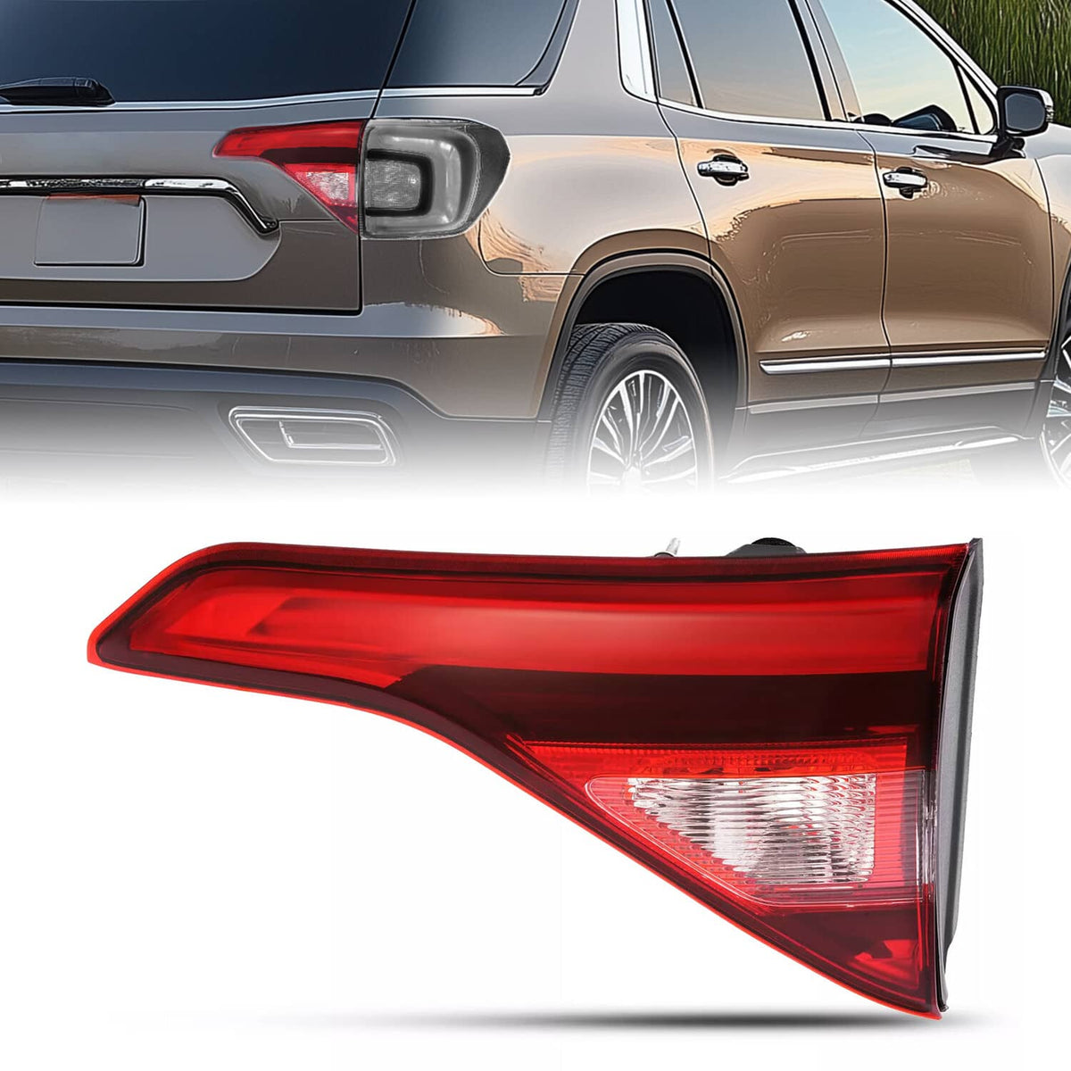 Solid Spare Right Side Inner LED Tail Light Assembly Fit For GMC Acadia 2017 2018 2019 DOT