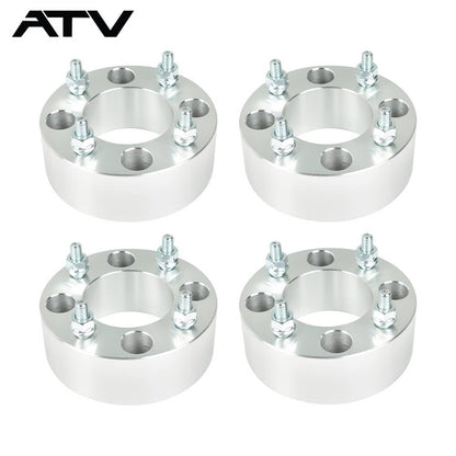 Solidspare 4× Wheel Spacers 4x110 2" 74mm M10x1.25 Silver For Honda Rincon 680 2006-2016