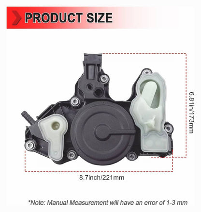 Solid Spare 06K103495AH PCV Valve Oil Separator For Golf GTi Jetta 1.8T 2.0T 2014-2020