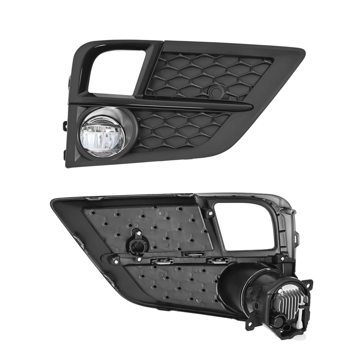 Solid Spare For 2018-2020 Honda Odyssey LED Fog Lights Front Bumper Driving Lamps W/Bezel