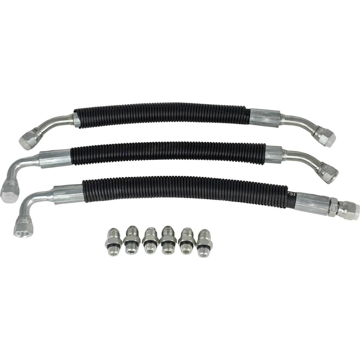 Solid Spare High Pressure Oil Pump Hoses Lines & Crossover Kit Fit Ford F350 F250 F450 F550