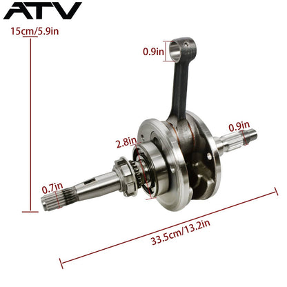 Solidspare Crankshaft For Hisun 400 HS400 Quad 13200-003-0000,13300-F12-0000 ATV UTV NEW US