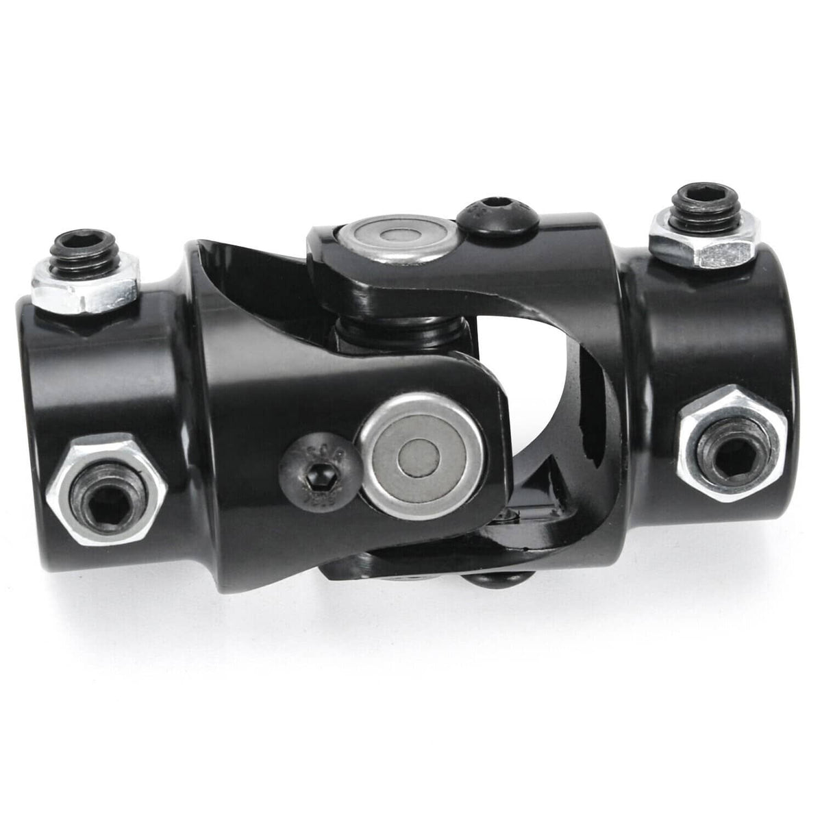 Solidspare Black Steering Box U Joint 36" Steel Steering Shaft & 3/4" Support Bearing GM