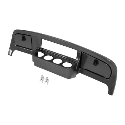 Solidspare Carbon Fiber Style Dashboard Dash Cover For EZGO Freedom TXT S4/L4/S6/L6 2014-Up