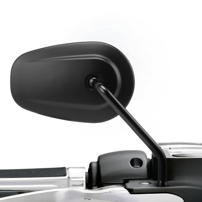 Solidspare Teardrop Rearview Side Mirrors for 1982-2025 Harley Sportster XL883 1200 Black