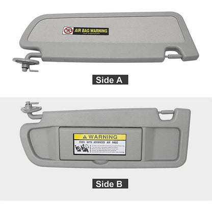 Solidspare Sun Visor Light GRAY Clear GRAY PAIR For 2006-2011 Honda Civic Left & Right SET