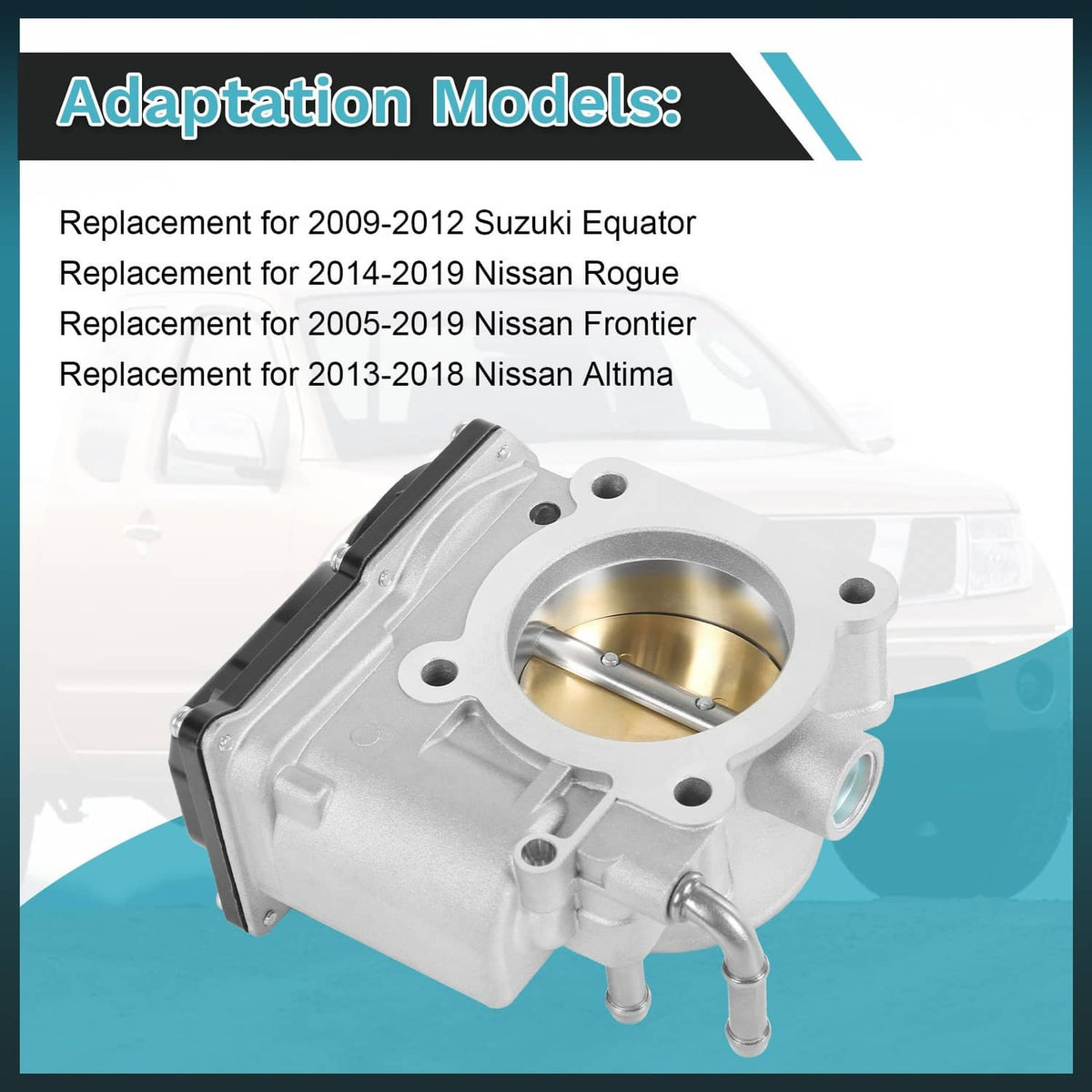 Solidspare Throttle Body Assembl for Nissan Altima 2013-2018 Rogue 14-19 L4 2.5L 977-325