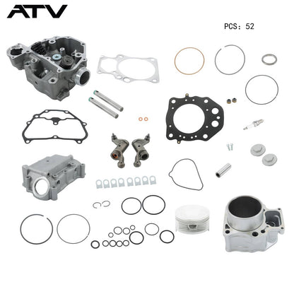 Solidspare Engine Rebuild Kit Cylinder Head & Cover Sleeve Cylinder For HONDA TRX500 12-19
