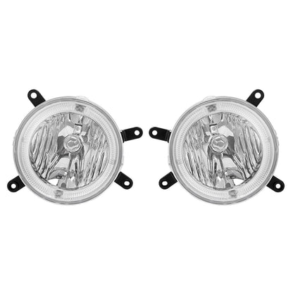 Solid Spare For Ford Mustang GT 2005-2009 Clear Halo Fog Lights Driving Bumper Lamps Pair