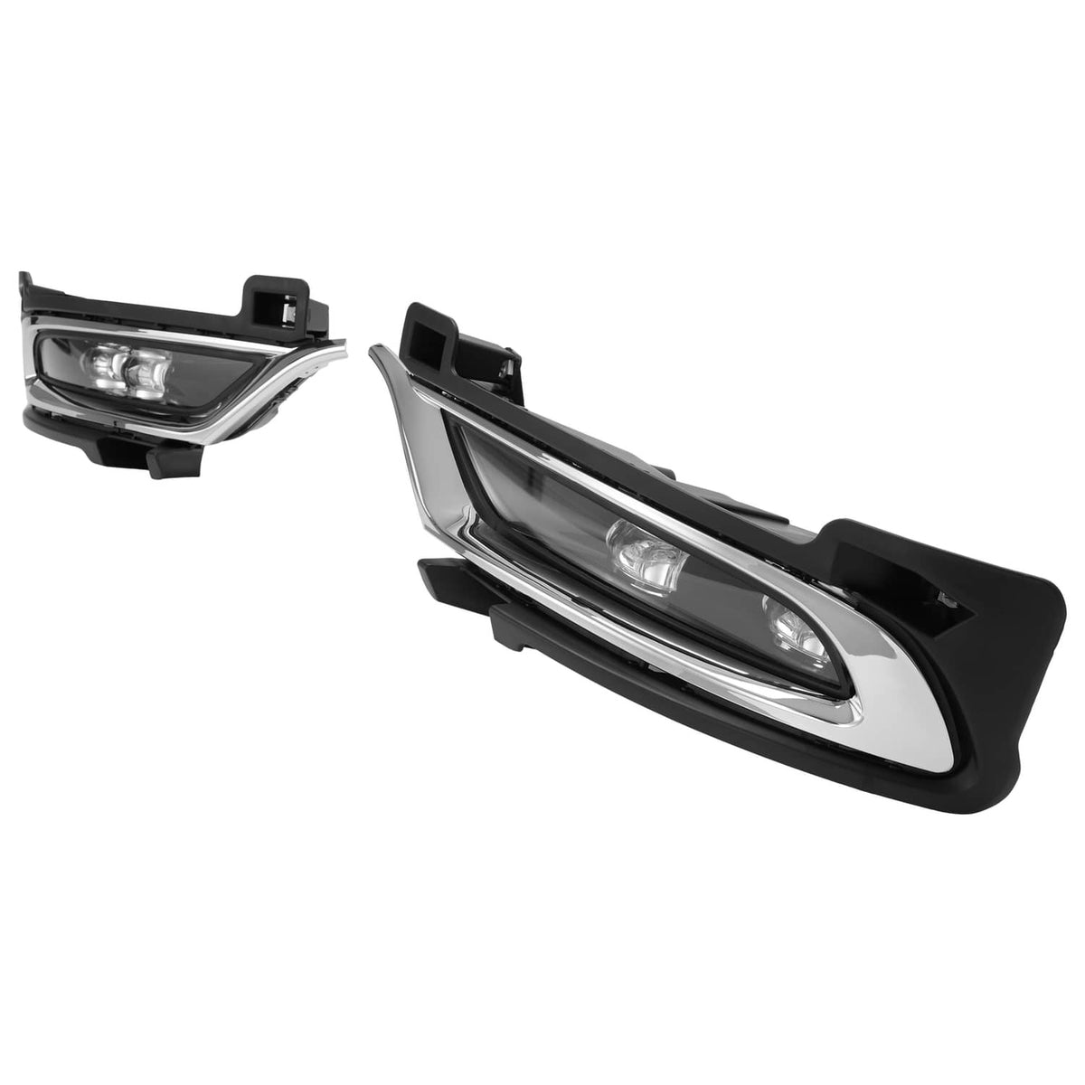Solid Spare Pair LED Chrome Fog Lights Driver Passenger Side For Chrysler 300 2015-2024 2021