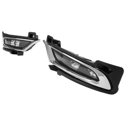 Solid Spare Pair LED Chrome Fog Lights Driver Passenger Side For Chrysler 300 2015-2024 2021