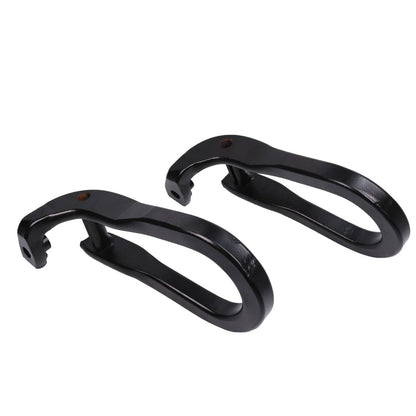 Solidspare Pair Black Tow Hooks Kit 84072464 For 2015-2019 Silverado Sierra 2500HD & 3500HD